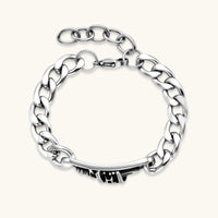 Pulsera de Cadena Calavera y Corona