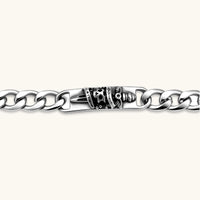 Pulsera de Cadena Calavera y Corona
