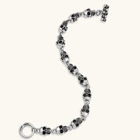 Pulsera de Cadena con Calaveras